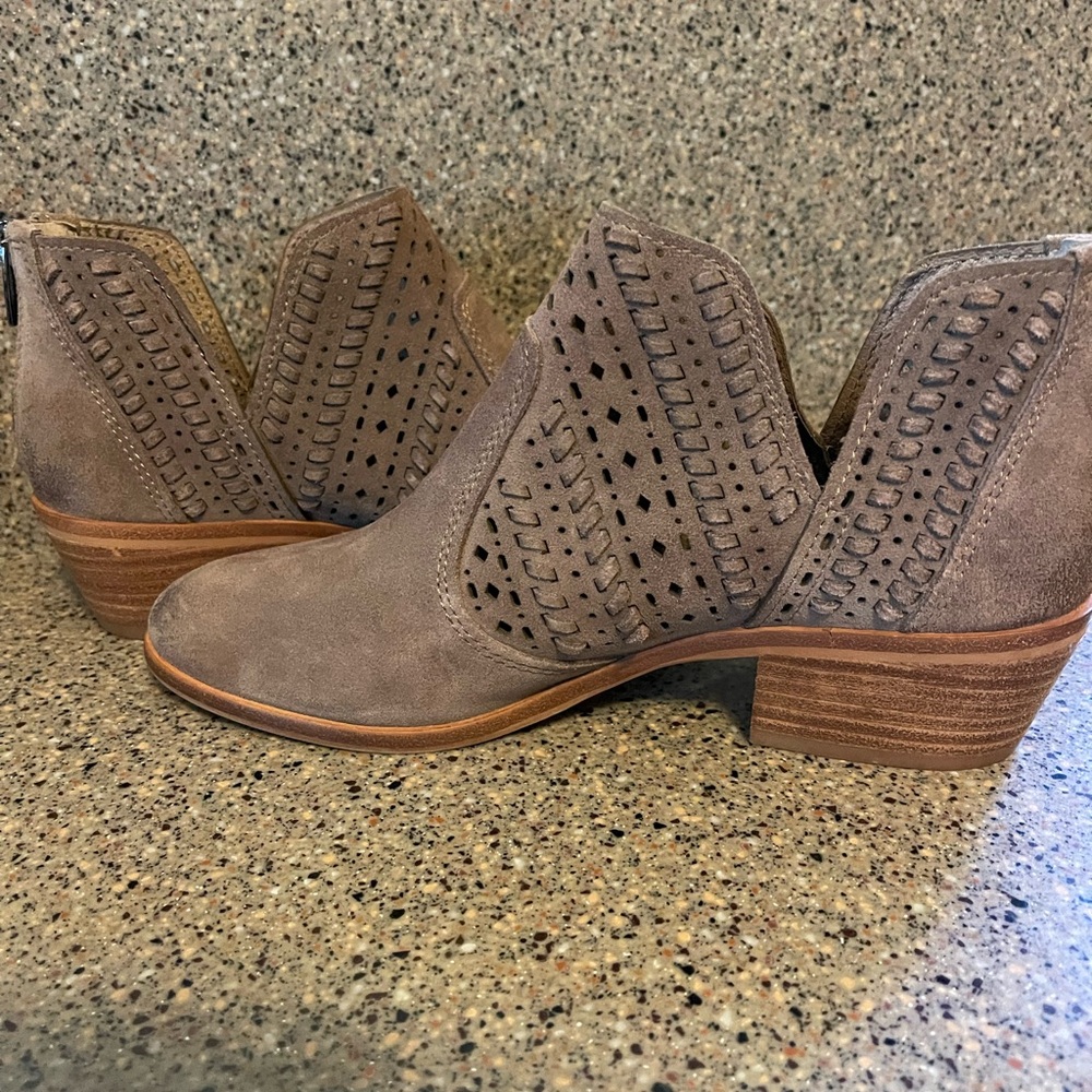Vince Camuto Taupe Ankle Booties